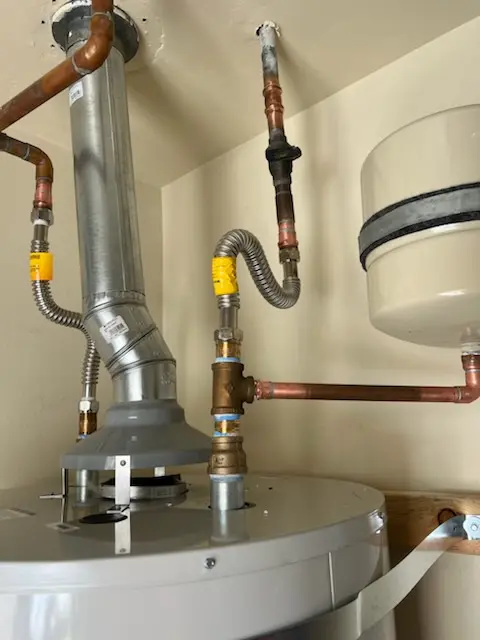 Water heater installation and plumbing repair in Houstonville