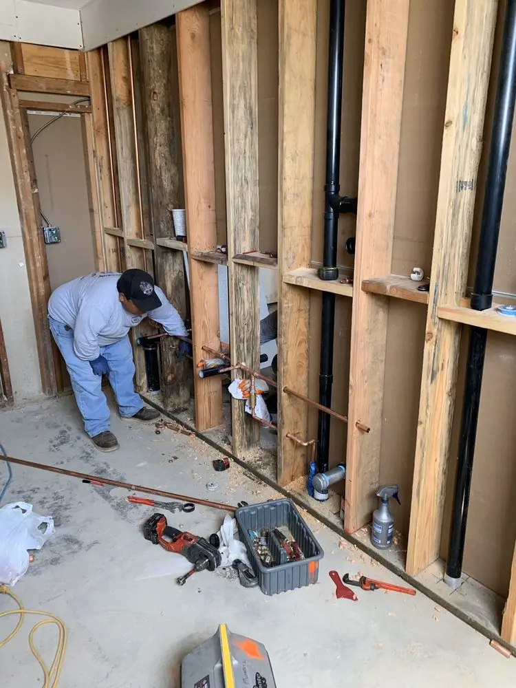 Commercial rough-in plumbing for Water Heater Replacement in Houstonville